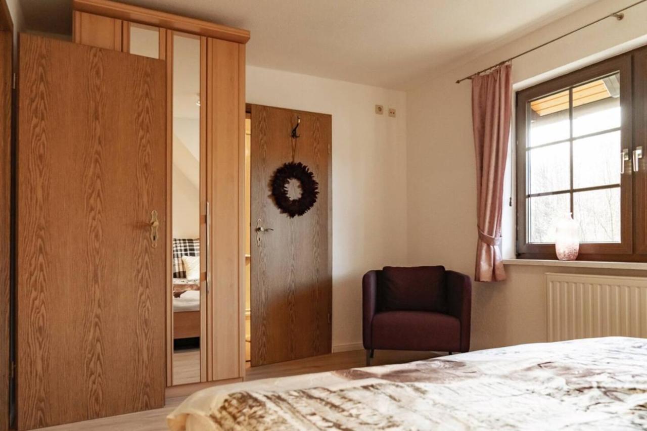 Das Waldseechalet Maerchenhafter Waldseeblick - Moderne Wohnung Mit Infrarotsauna 哈瑟尔费尔德 外观 照片