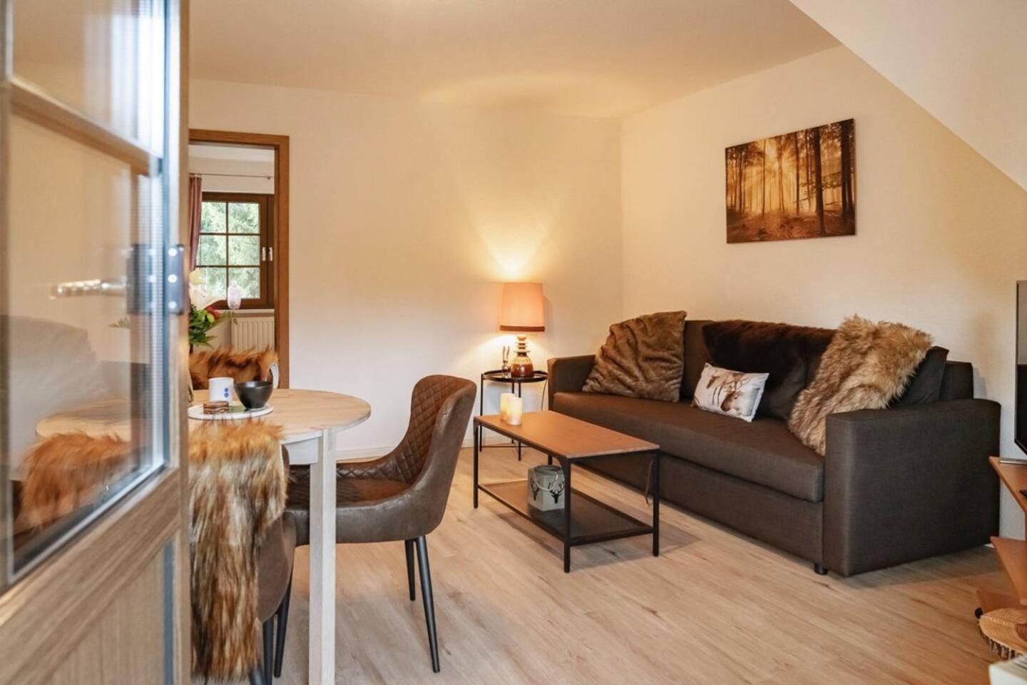Das Waldseechalet Maerchenhafter Waldseeblick - Moderne Wohnung Mit Infrarotsauna 哈瑟尔费尔德 外观 照片