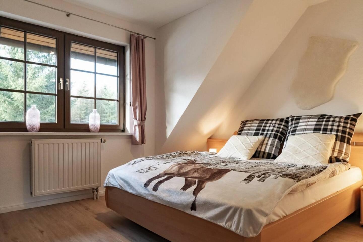 Das Waldseechalet Maerchenhafter Waldseeblick - Moderne Wohnung Mit Infrarotsauna 哈瑟尔费尔德 外观 照片
